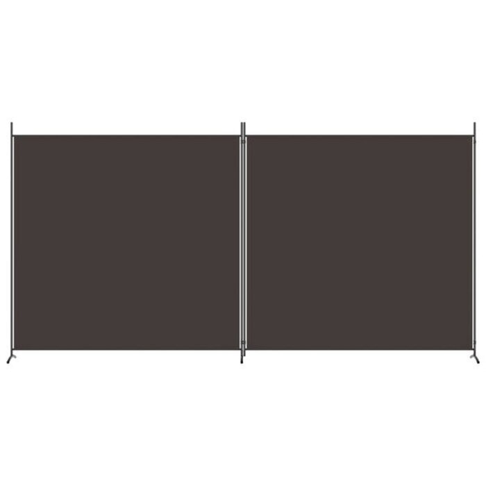 Vidaxl Parawan pokojowy 2-panelowy 348x180 cm brązowy - 72% taniej