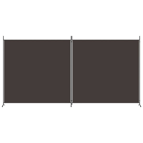 Vidaxl Parawan pokojowy 2-panelowy 348x180 cm brązowy - 72% taniej