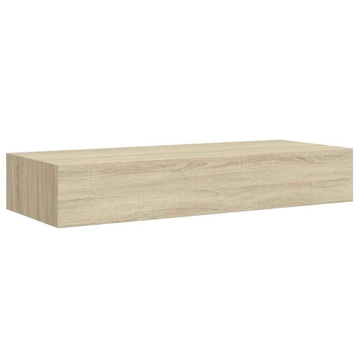 Vidaxl Półka ścienna z szufladą dębowa 60x23,5 cm - 71% taniej