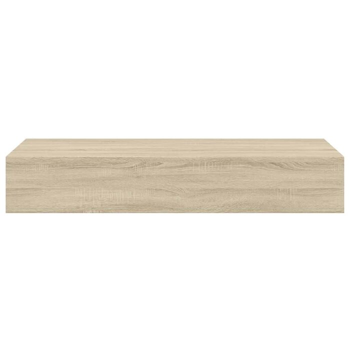 Vidaxl Półka ścienna z szufladą dębowa 60x23,5 cm - 71% taniej