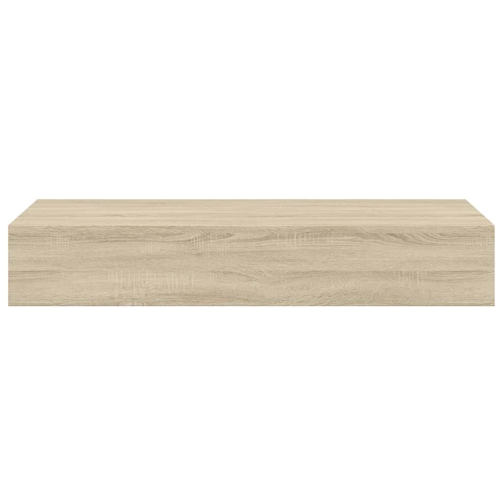 Vidaxl Półka ścienna z szufladą dębowa 60x23,5 cm - 71% taniej