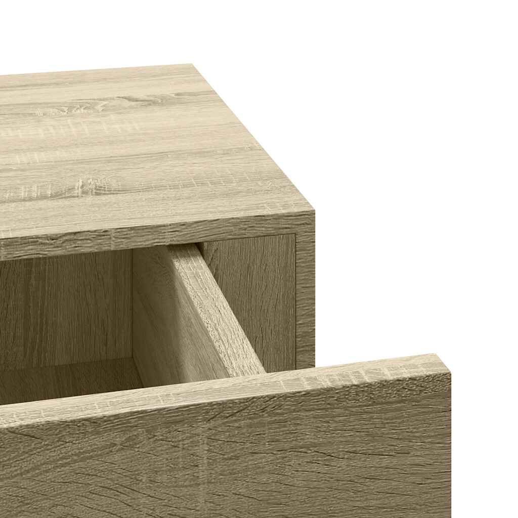 Vidaxl Półka ścienna z szufladą dębowa 60x23,5 cm - 71% taniej