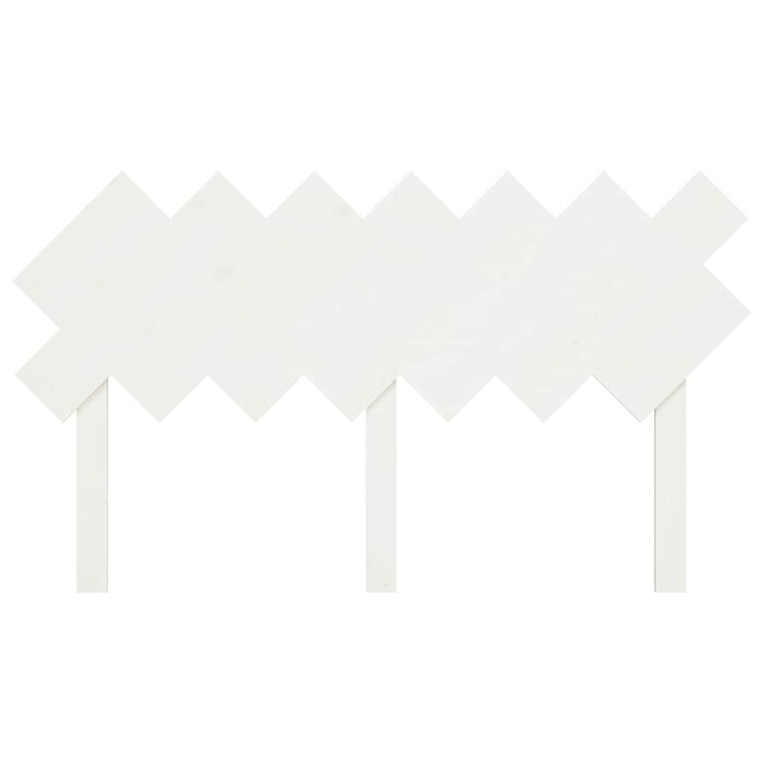 Vidaxl Biały zagłówek z litego drewna sosnowego 141x80,5 cm - 42% taniej