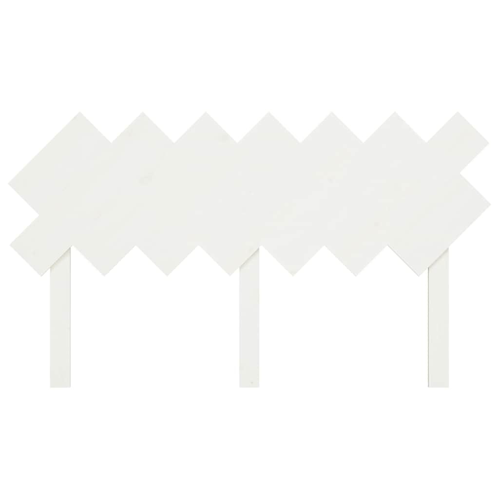 Vidaxl Biały zagłówek z litego drewna sosnowego 141x80,5 cm - 42% taniej