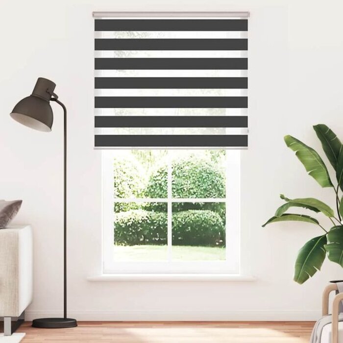 Vidaxl Roleta dzień noc 120x230 cm czarna - 65% taniej