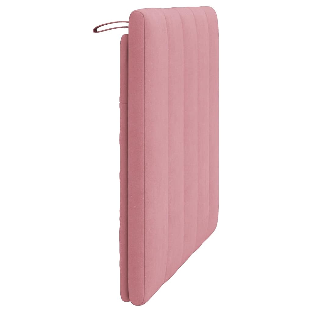 Vidaxl Różowa poduszka na zagłówek 90 cm - welurowa - 66% taniej