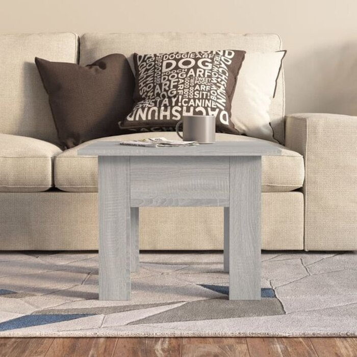 Vidaxl Stolik kawowy szary dąb sonoma 55x55x42 cm - 66% taniej