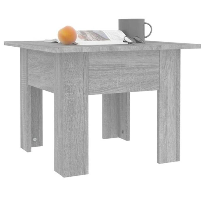 Vidaxl Stolik kawowy szary dąb sonoma 55x55x42 cm - 66% taniej