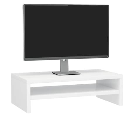 Vidaxl Podstawka pod monitor 42x24x13 cm biały połysk - 42% taniej