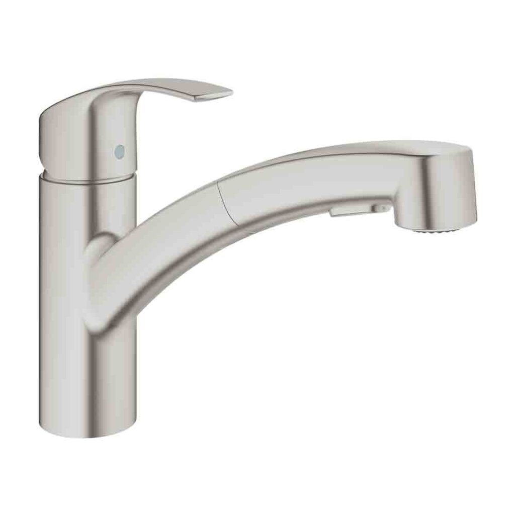 GROHE Eurosmart SuperSteel uittrekbare keukenkraan – 30305DC0