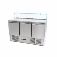 Maxima Mesa de vidro refrigerado para pizza 3