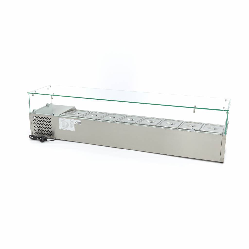 Countertop Refrigerated Display 180 Cm 1 3 Gn Maxima Kitchen