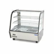 Maxima Wärmevitrine - 68 cm - 3 Ebenen - Edelstahl - 120 l - 30 bis 90 °C - 1100 Watt