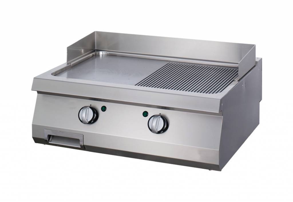 Heavy Duty Griddle 1/2 Grooved Double Gas Maxima Kitchen Equipment