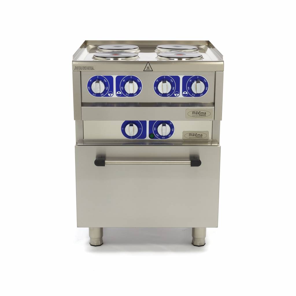 Commercial Grade Stove 4 Burners With Oven Electric 60 x 60 cm