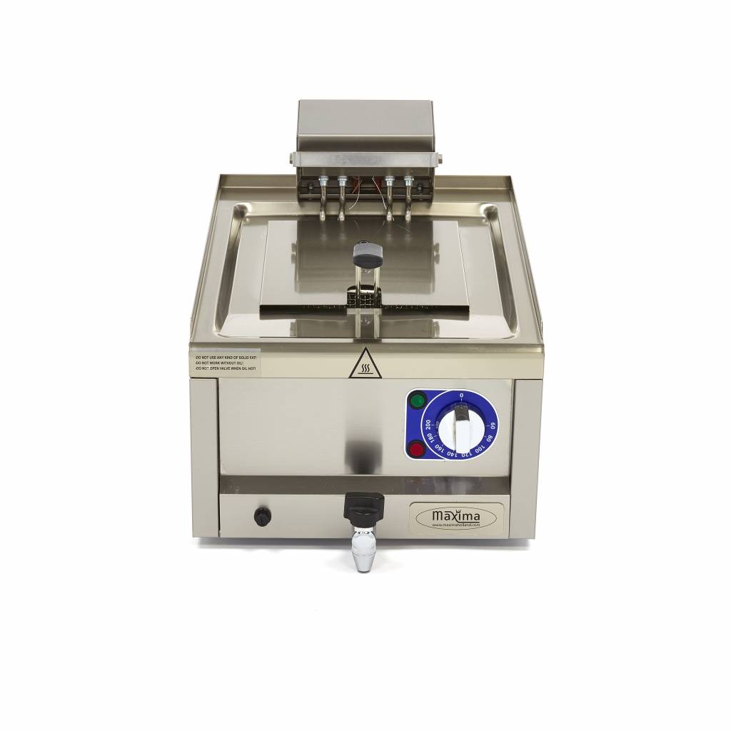 Deep Fryer 10L with Drain Tap Maxima Kitchen Equipment