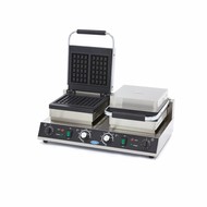 Maxima Gastro Waffeleisen Klassisch - 5 x 3 - 2 Stück - 100 x 25 x 164 mm (je Waffel) - 3200 Watt