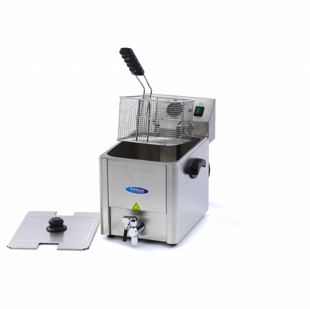 Deep Fryer 8L with Drain Tap Maxima Kitchen Equipment