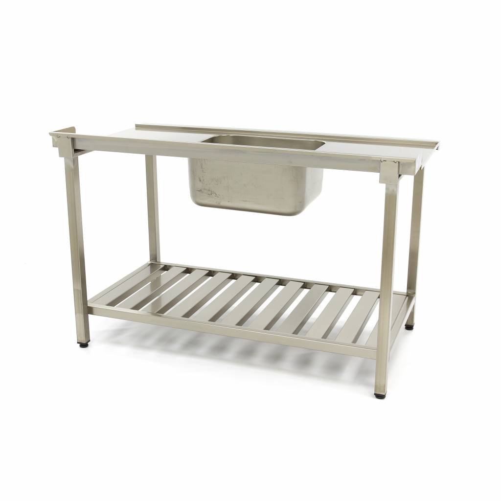 Dishwasher Inlet Table with Sink 1200 x 750 mm Left Maxima Kitchen