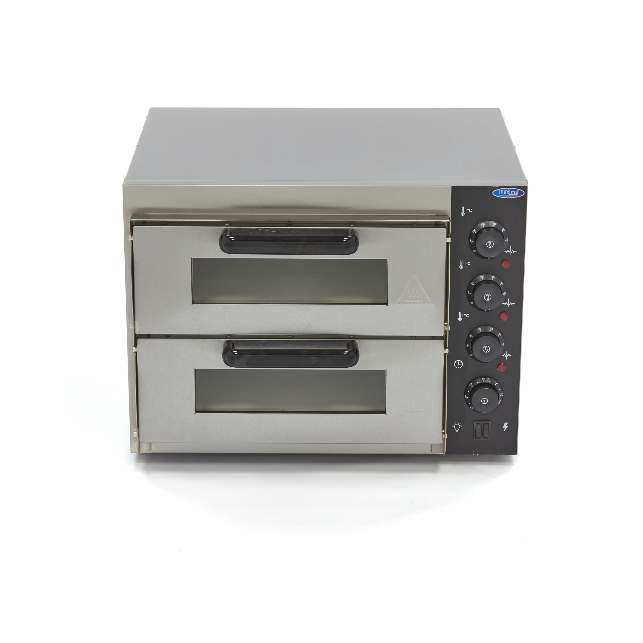 Maxima Compact Pizza Oven 2 x 40 cm 230V Maxima Kitchen Equipment