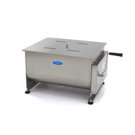 Maxima Vleesmenger Handmatig - 60 Liter - Dubbele As - RVS