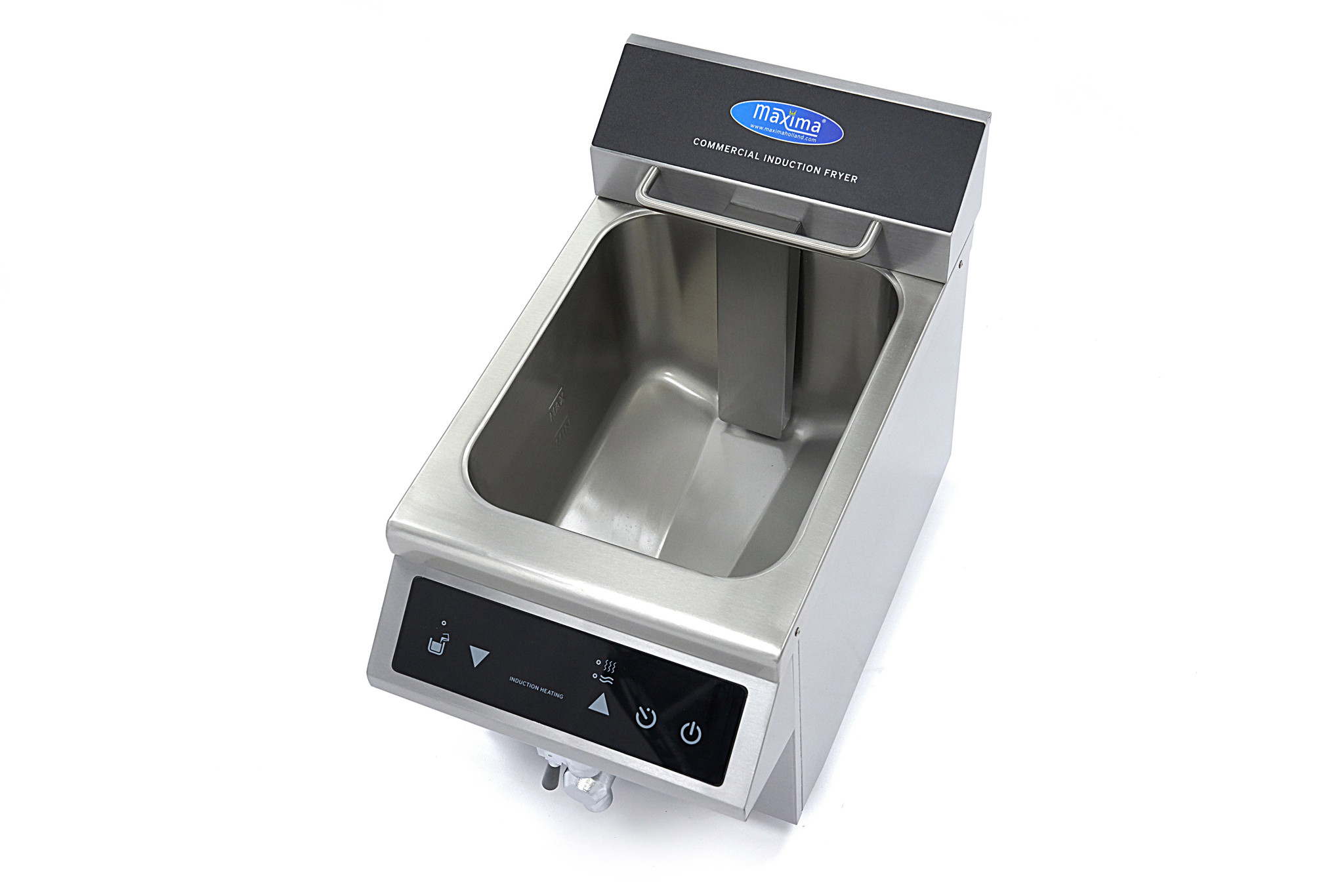 Deep Fryer 8L with Drain Tap Induction Double Basket Maxima