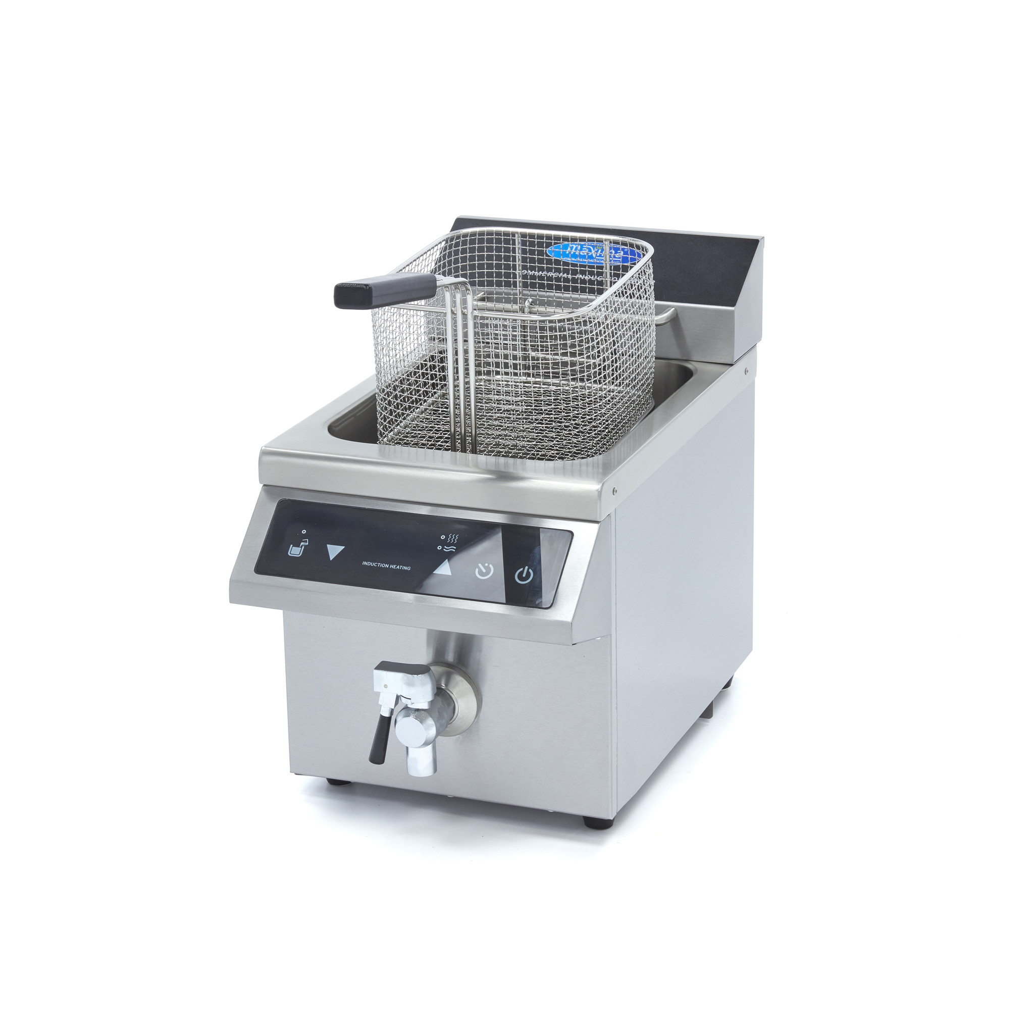 Deep Fryer 8L with Drain Tap Induction Double Basket Maxima