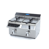 Maxima Inductie Frituurpan 2 x 8L - met Tapkraan