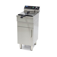 Maxima Friteuse Électrique 1 x 16L avec Robinet et Placard