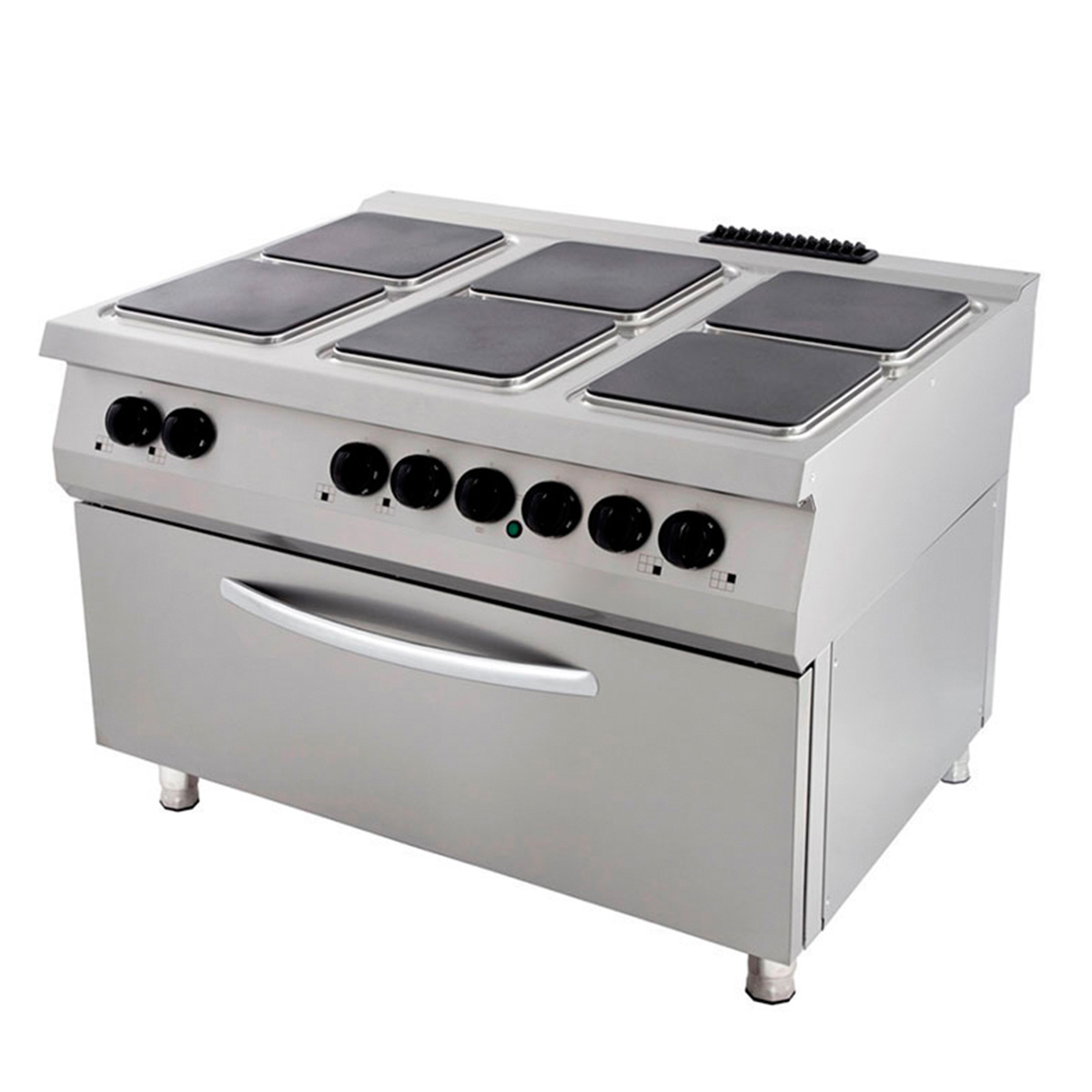 Gezag Opsommen Parana rivier Premium Fornuis - 6 Pitten - Inclusief Brede Oven - Elektrisch - Maxima  Kitchen Equipment