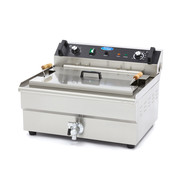 Maxima Backerei - Fisch Fritteuse 1 x 30L Elektrisch mit Wasserhahn