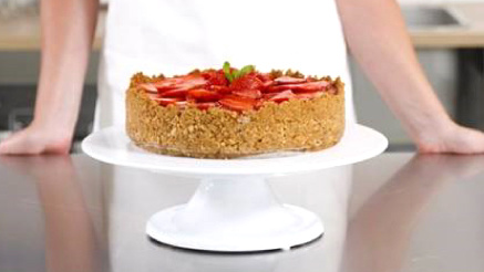 Recipe: Vegan Cheesecake Strawberry Rhubarb - fast and delicious