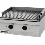 Maxima Gastro Lavasteingrill Doppel - Gas - 800 x 700 mm tief - 2 x 7000 Watt - Heavy Duty