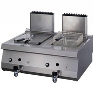 Maxima Heavy Duty Friteuse 2 x 12L Gas met Tapkraan