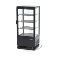 Maxima Mini Kühlvitrine / Kühlvitrine 78 Liter - Schwarz