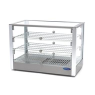 Maxima Wärmevitrine - 70 cm - 3 Ebenen - Edelstahl - 115 l - 30 bis 90 °C - 800 Watt