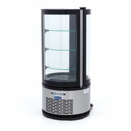 Maxima Pastel de exhibidores refrigerados 100L Negro