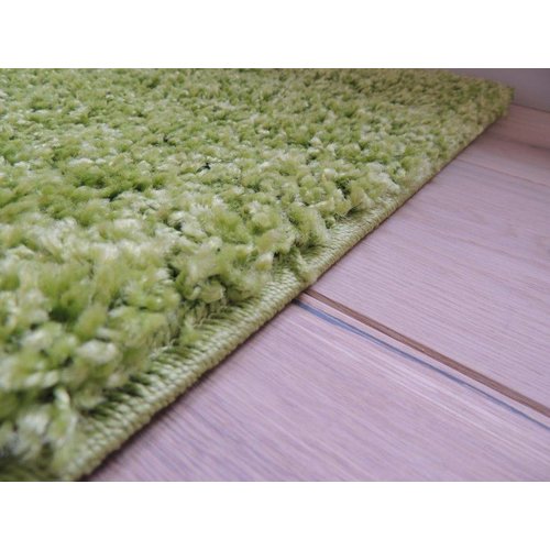 Hoogpolig vloerkleed groen 30 mm