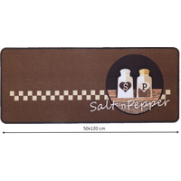 Keukenmat bruin Salt&Pepper