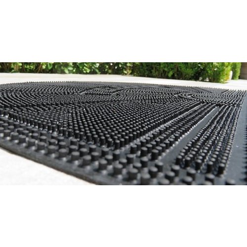 Rubber deurmat pinmat halfrond