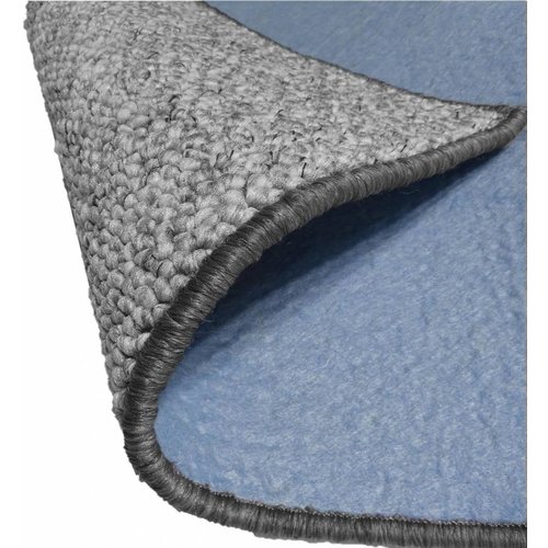 Modern tapijt met wol optiek, grijs