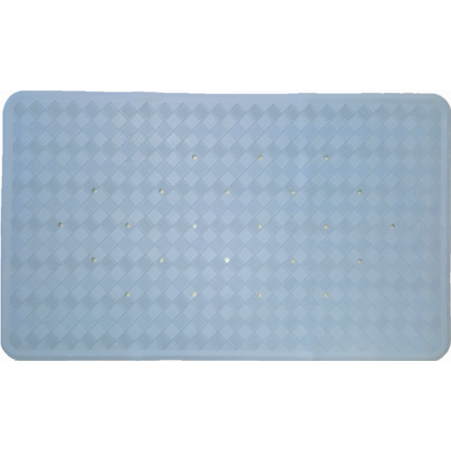 Antislip rubberen badmat, blauw