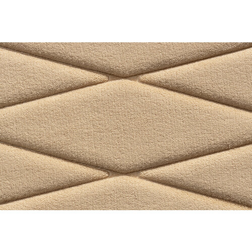 Badmat memoryfoam taupe ruitdessin