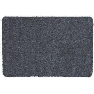 Droogloopmat microfiber blauw, zonder boord Droogloopmat microfiber blauw, zonder boord