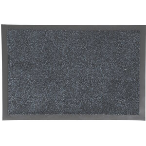 Droogloopmat microfiber blauw Droogloopmat microfiber blauw