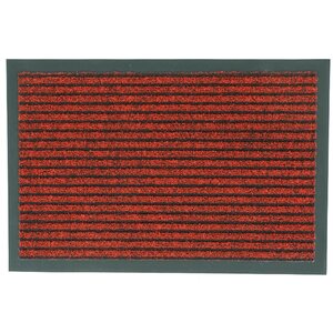 Deurmat naaldvilt met rib, rood