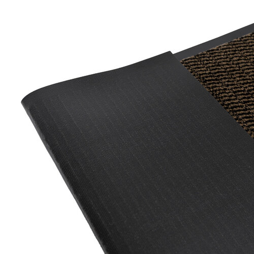 Droogloopmat gemêleerd bruin op maat