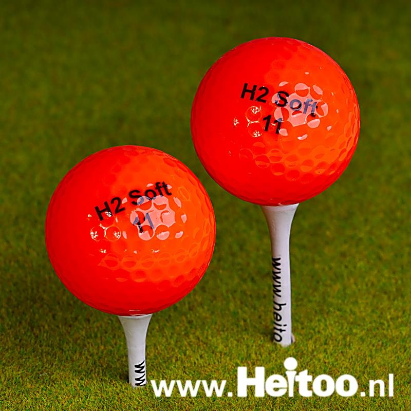 ondernemen vat buik Gebruikte H2 SOFT (oranje) golfballen I Heitoo.nl
