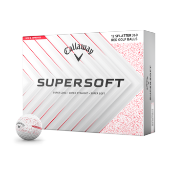 Callaway Supersoft Splatter Red NIEUW in doosje van 12 stuks