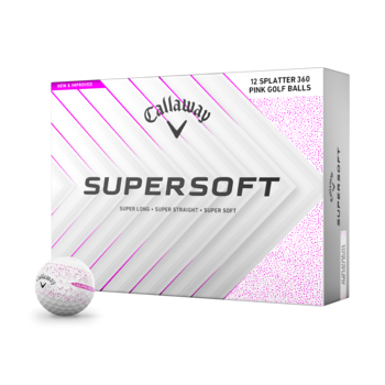 Callaway Supersoft Splatter Pink NIEUW in doosje van 12 stuks